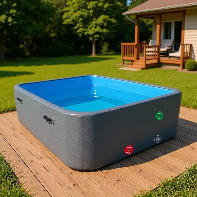 Family paddling pool Large inflatable swimming pool Children's adult outdoor pool Thickened wear-resistant brushed PVC