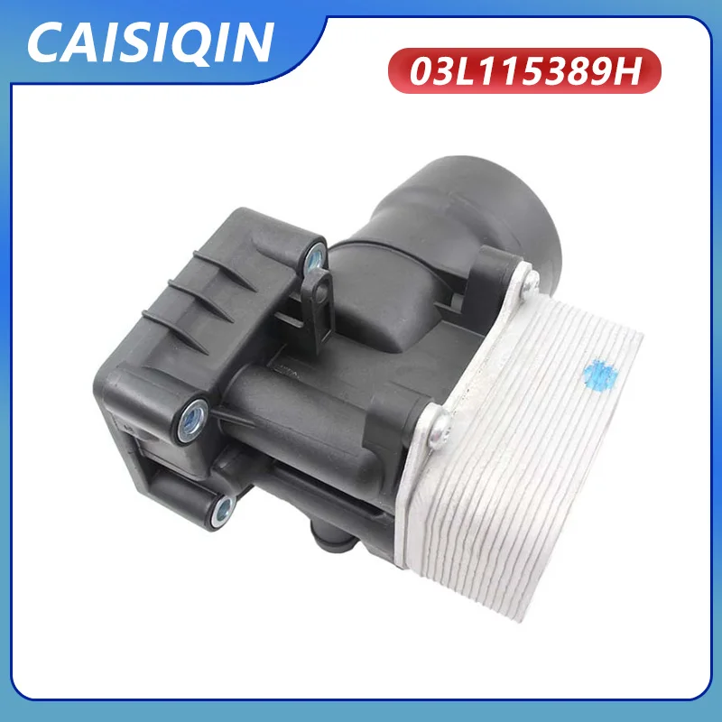 Housing Oil Cooler with Oil Filter 03L115389H 03L 115 389 B C G H For AUDI A3 A4 Q3 VW SEAT SKODA Scirocco Beetle Tiguan Yedi