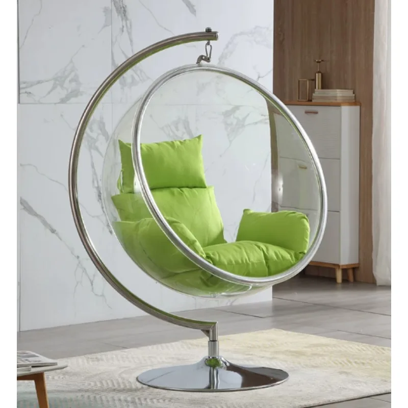 Nordic Acrylic Hanging Swing Chair Basket Indoor Outdoor Balcony Leisure Suspended Relax Seat Home Furniture