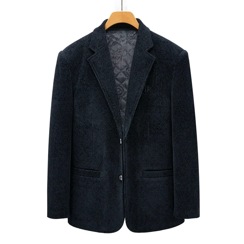 2024 High-end Woolen Coat and Fleece Men\'s Casual Jacket with Tweed Cropped Lapel  Regular  Autumn and Winter  Blazers （M-4XL）