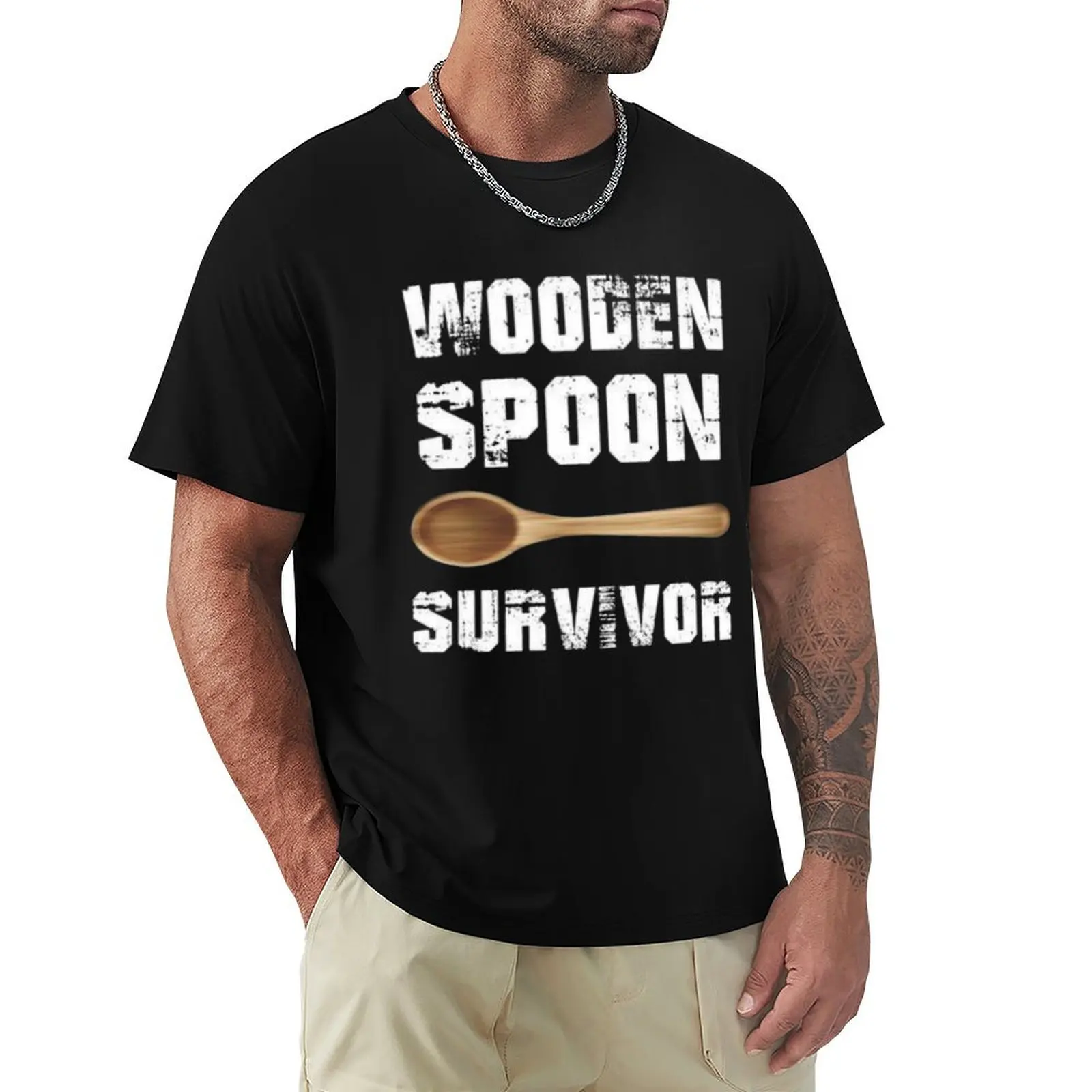 

Wooden spoon survivor T-Shirt oversized t shirt Clothing cheap stuff mens clothes