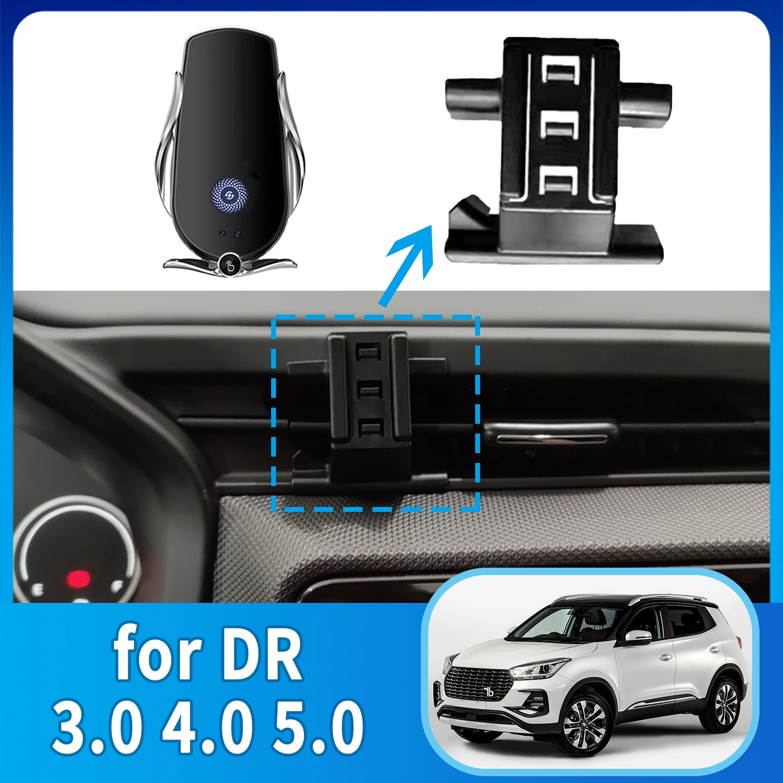 

Car Mobile Phone Holder Accessories Fit for DR 5.0 4.0 3.0 DR 3 4 5 GPS Bracket Navigation Stand Auto