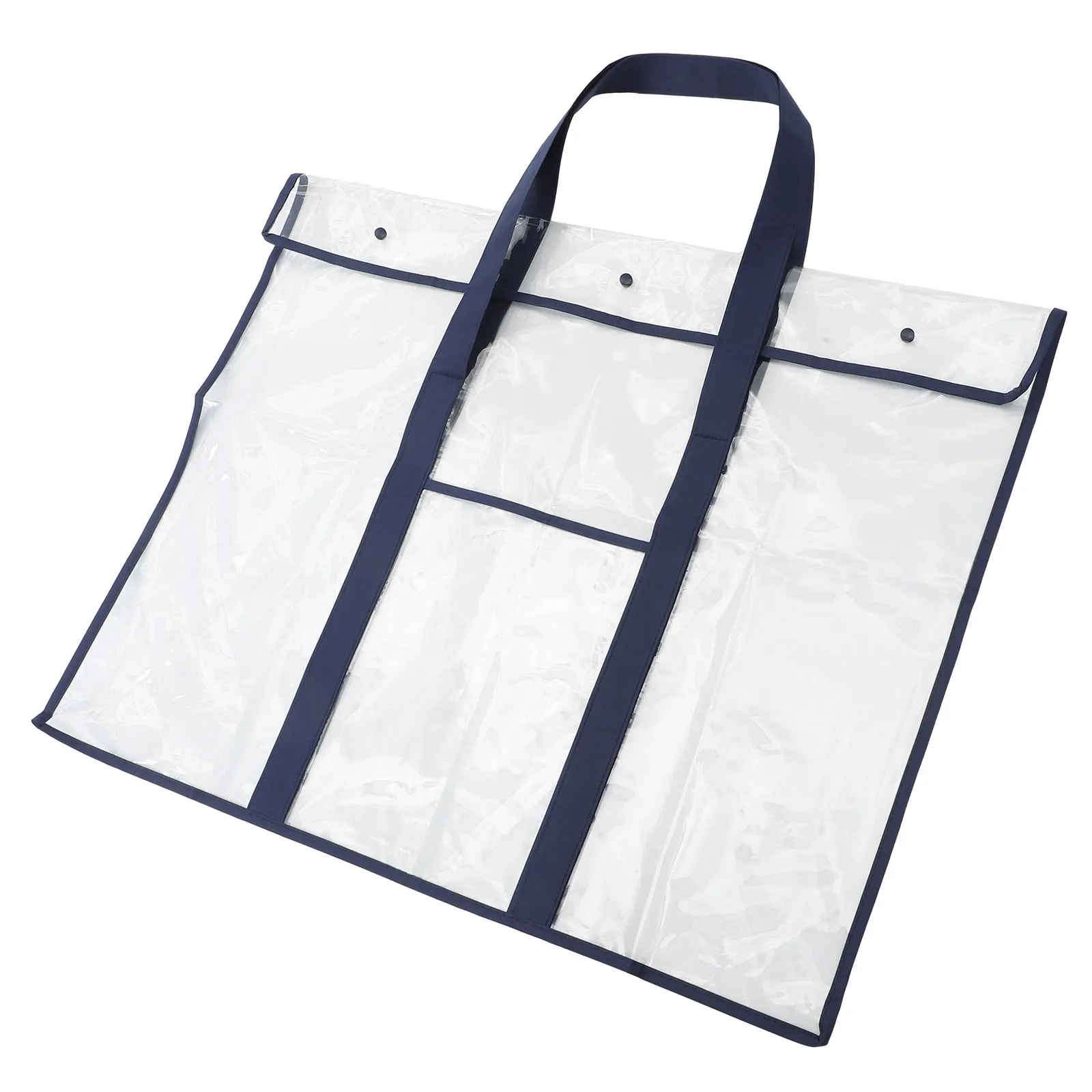 Bolsa para tablero de pintura, organizador de tela no tejida transparente para almacenamiento de suministros de arte, carpeta portadora portátil para artistas para ilustraciones