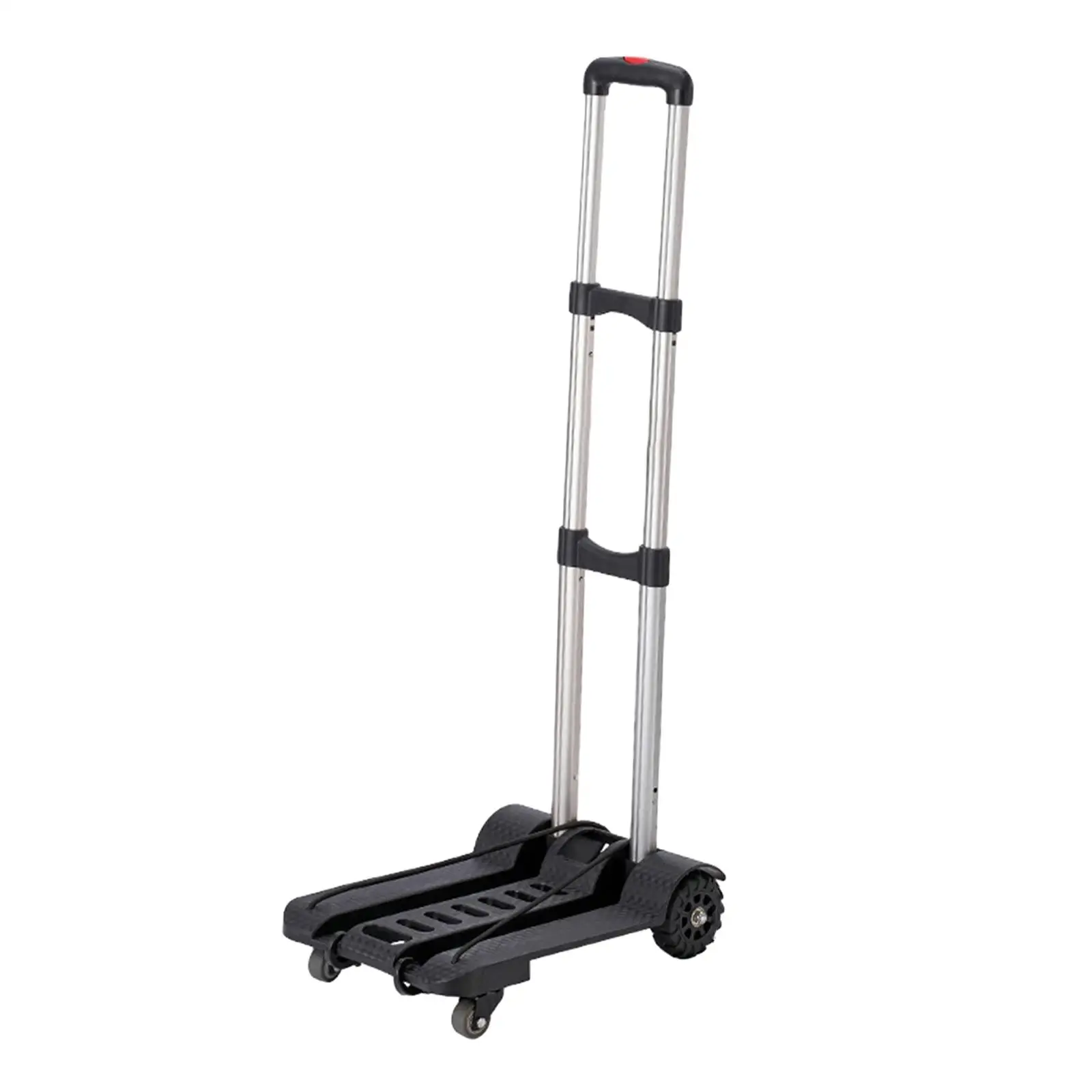 Folding Hand Truck Cart Lightweight Portable Telescoping Handle Carrier Luggage Trolley for Shopping Traveling Carrying