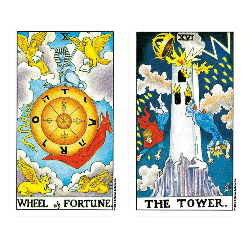 Imported Genuine Popular Rider-Waite Tarot Deck For Beginners - Complete Set Of 78 Cards, Traditional & Universal