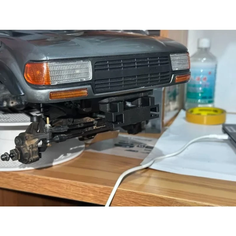 FMS FCX10 LC80 1/10 RC Crawler 3D Printed Front Bumper Mount, No-Drill Bumper Bracket Upgrade Replacement Part