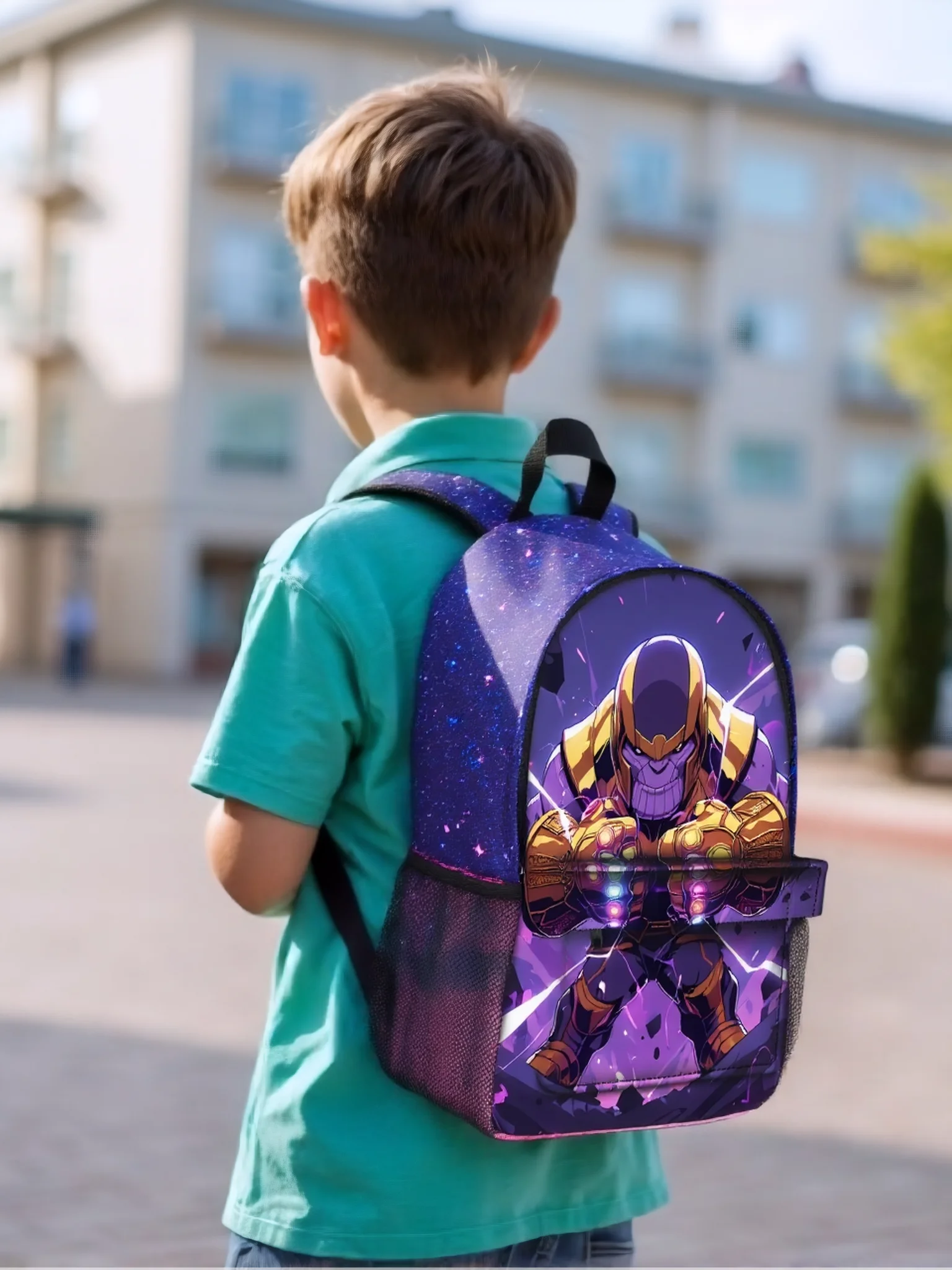 

Thanos Marvel Student Knapsack-Large Capacity Rucksack-Back to School Backpack for Kid