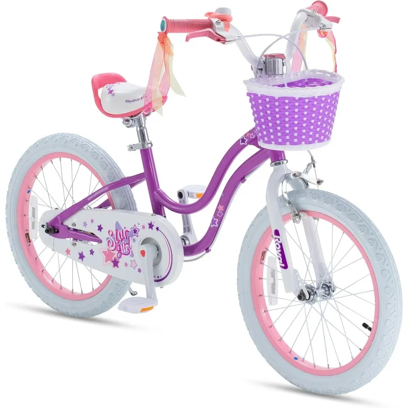 

Kids Bike,Easy Learn to Biking Bicycle,Beginners Girls Bicycle for Children Ages 3-9 Years, Handbrake and Coaster Brake