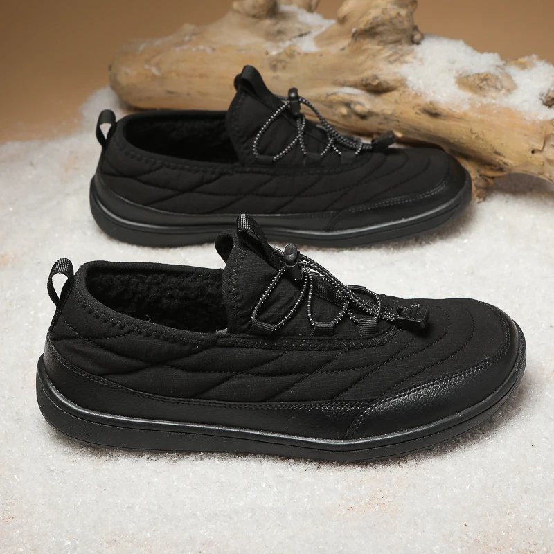 Men Winter Boots Plush Shoes Waterproof Snow Cotton Boots Barefoot Women Warm Fur Shoes Anti Slip Big Size Trekking Hiking Shoes view 2