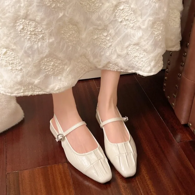 

Women Mid Chunky Heel Slingback Pumps Ladies Elegant Ankle Strap Summer Dress Shoes Fashion Sandals
