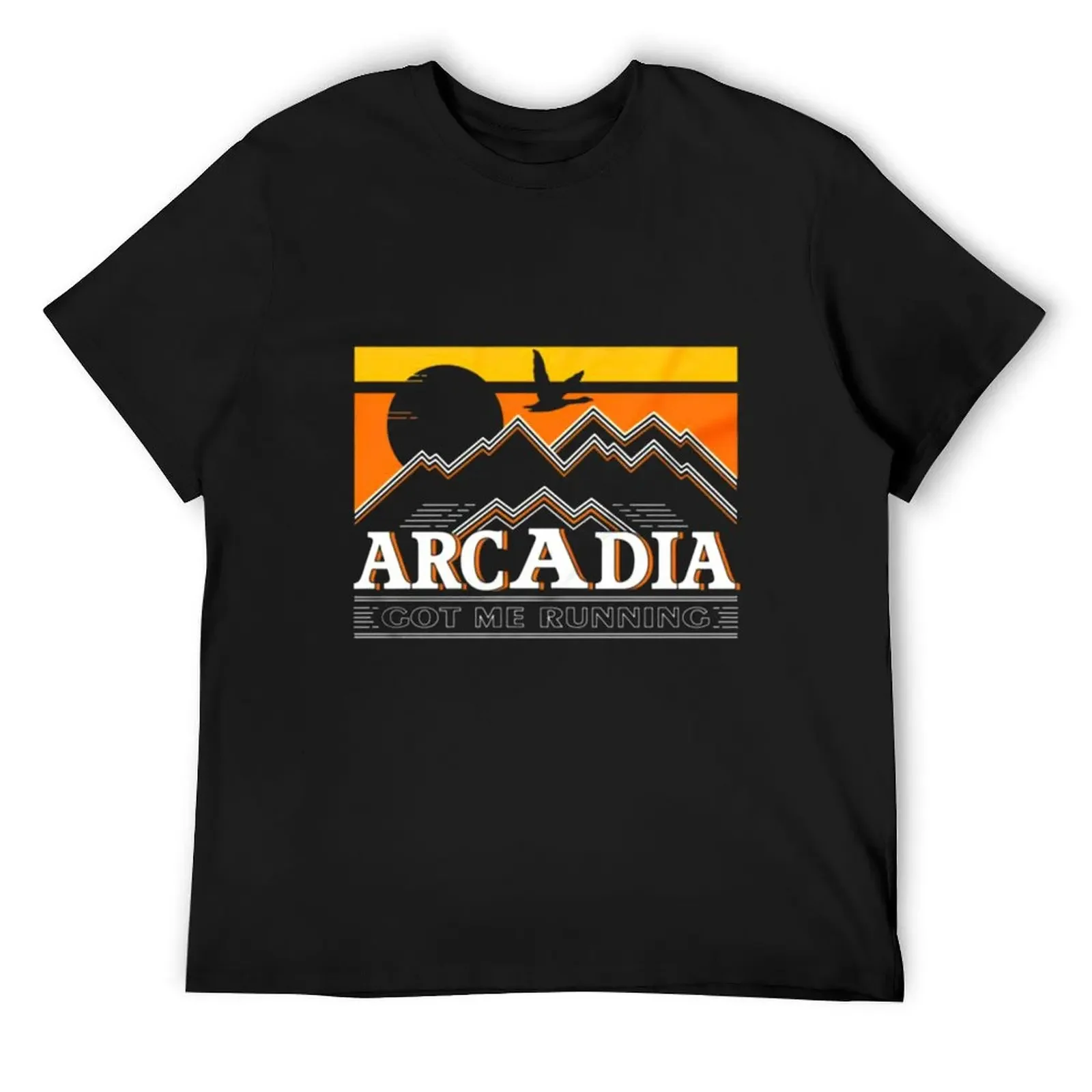 

Goose band inspired Arcadia - Got Me Running T-Shirt vintage Short sleeve tee men t shirts high quality