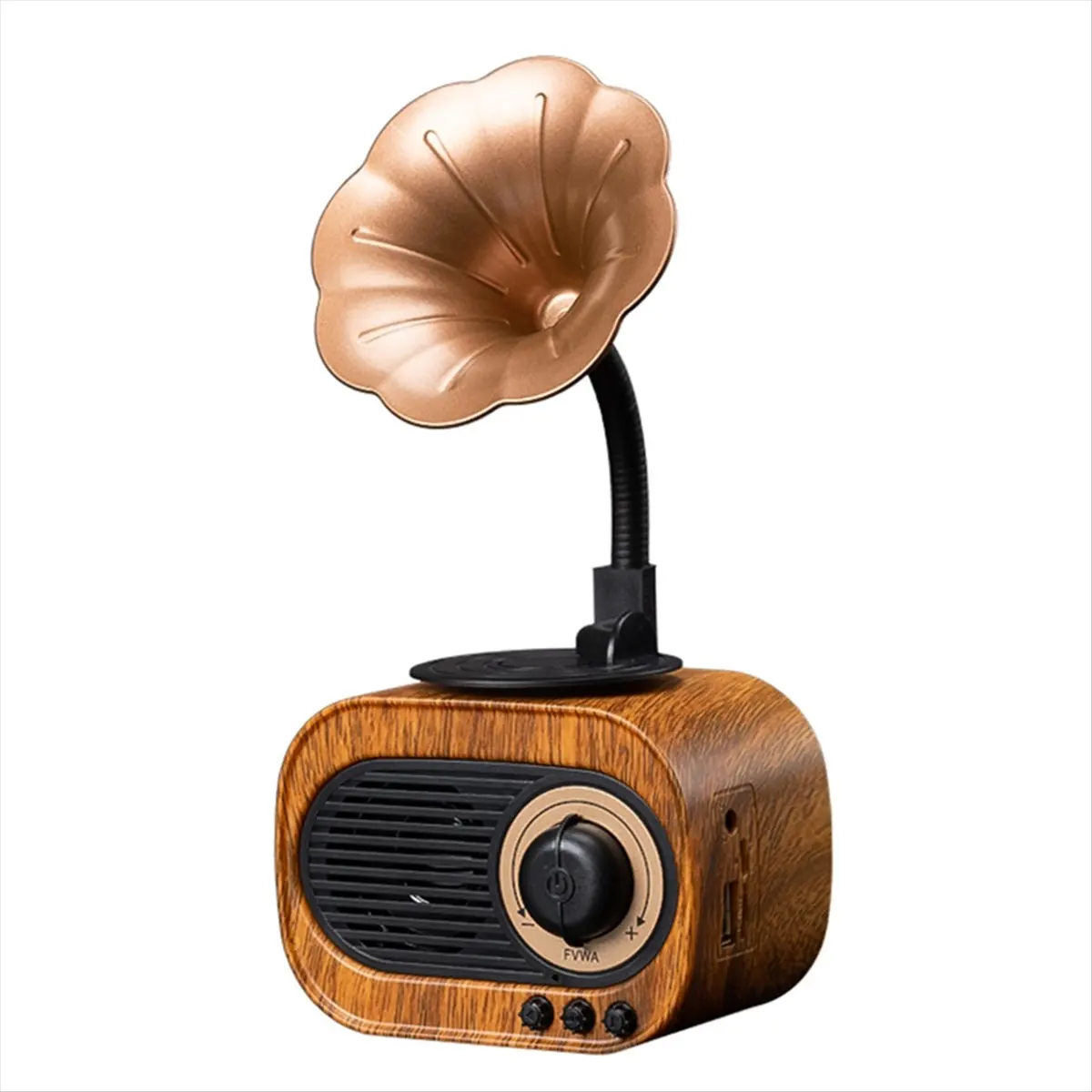L73A NEW Retro Wood Bluetooth Speaker Portable Wireless Mini Outdoor Sound System with TF FM Radio Music MP3 Subwoofer