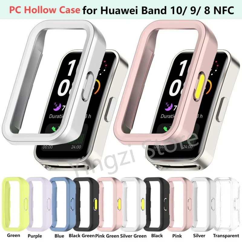 Capa Protetora de Estrutura Oca para Huawei Band 11 / 11Pro / 10 9 8, Acessórios para Huawei Band 10 9 8