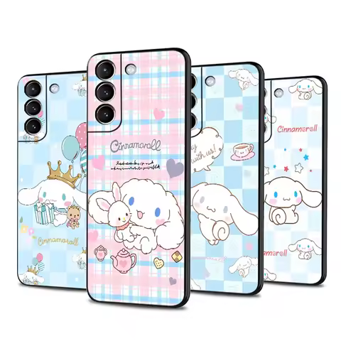 Case For Samsung Galaxy S23 Ultra S22 Plus S21 FE S20 S10 S10e S9 S8 S24 Soft Phone Cover Cartoon Cute Cinnamoroll Fundas