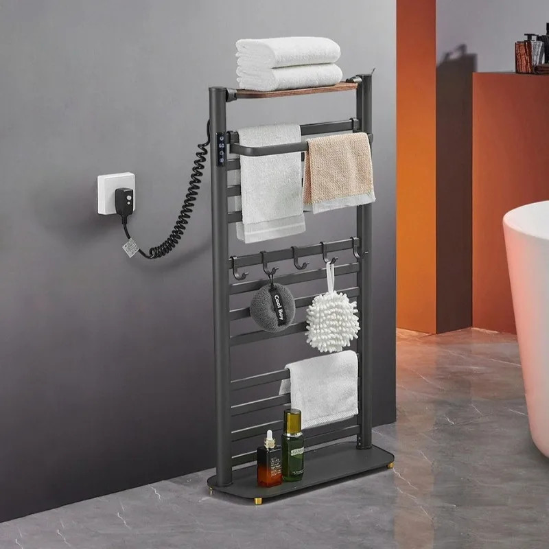 

Floor Type Towel Warmer Household Waterproof Removable Electric Heating Towel Rack Drying Bath Towels Bathroom Accessories