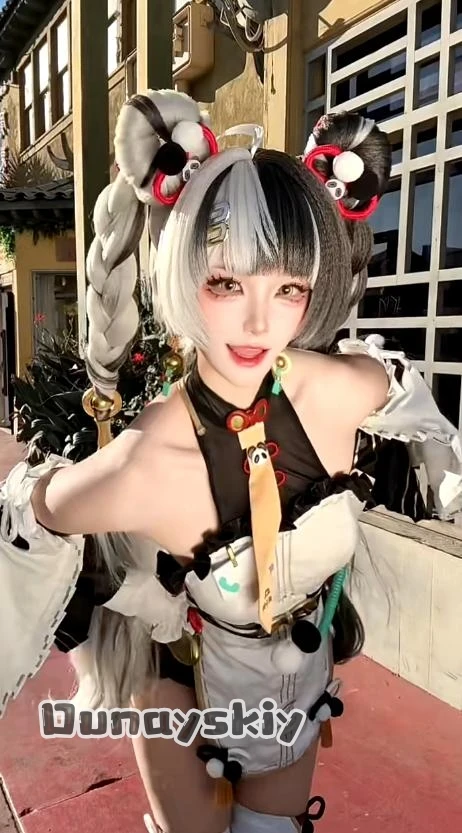 

Dream ZS@AZenless Zone Zero Dialyn Cosplay Costume Panda Sister Lien Full Set Anime Outfit .Authentic Style Halloween Costume