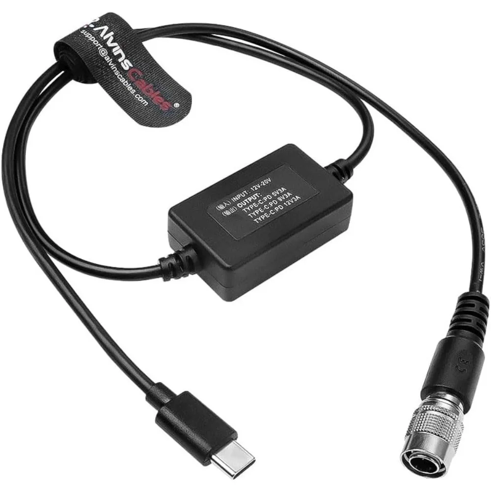 

Hirose 4 Pin to Type-C Power Cable for Canon R5C, for Sony A7SIII FX3, Nikon Z5