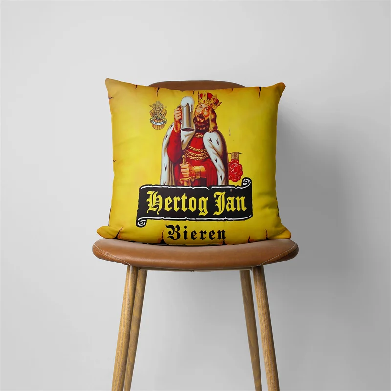 Hertog Jan Pillow Case Home Decorative Gift Sofa Car Super soft Cushions 45x45cm Square Pillowcase Chair Pillow Cove 331