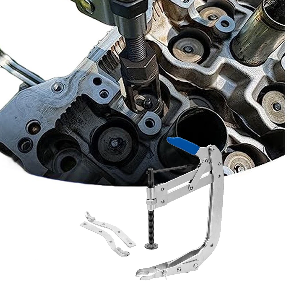 Ergonomic Valve Spring Pliers Multi-functional Downward-pressing Valve Pliers Removal Tool Bend-resistant Lever Hardware Parts