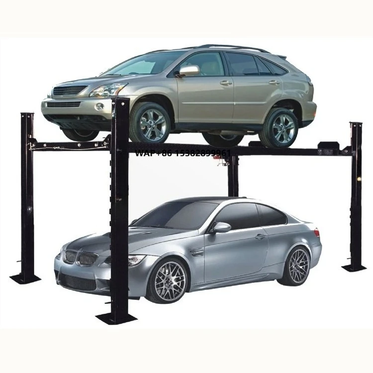 Used Four-Post Hydraulic Car Lift Machine 3 Ton High Strength Steel for Workshop