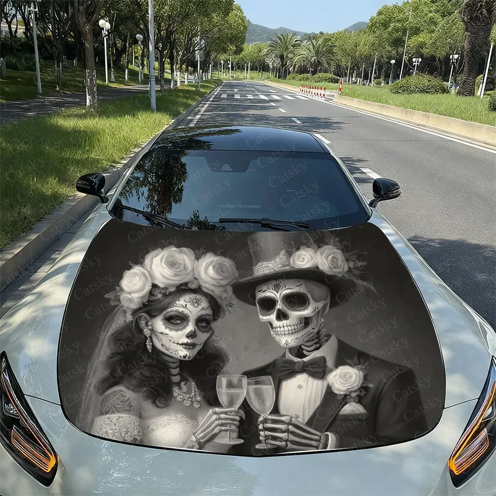 The Wedding Of The Undead PVC Vinyl Wrap - Self-Adhesive Waterproof Car Hood & Body Decal Sticker, UV, Cars, SUVs