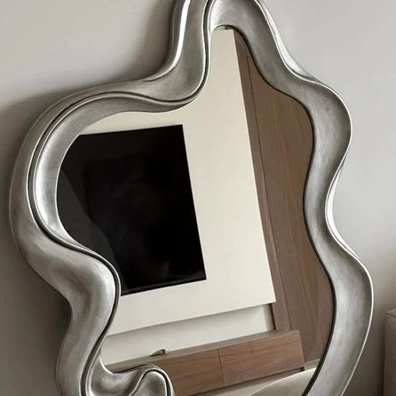 

Hot salesIrregular Shaped Mirror Bedroom Dressing Mirror Light Luxury Art Modeling Cosmetic Mirror