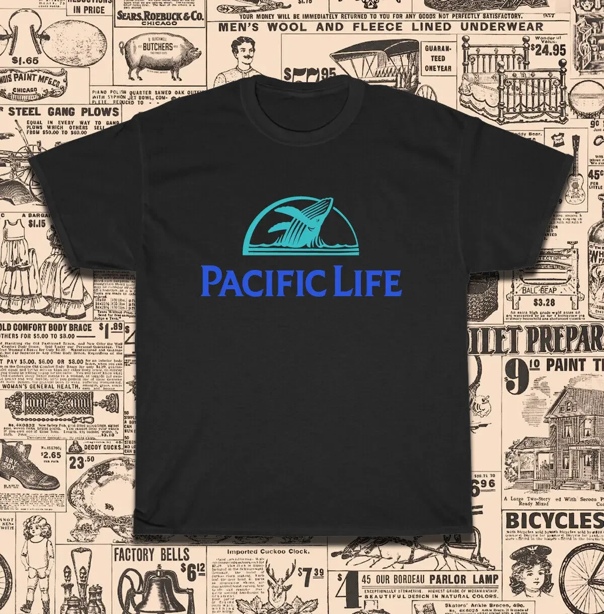 New Pacific Life Insurance Logo Men's T-Shirt American Size S-5Xl T-Shirt