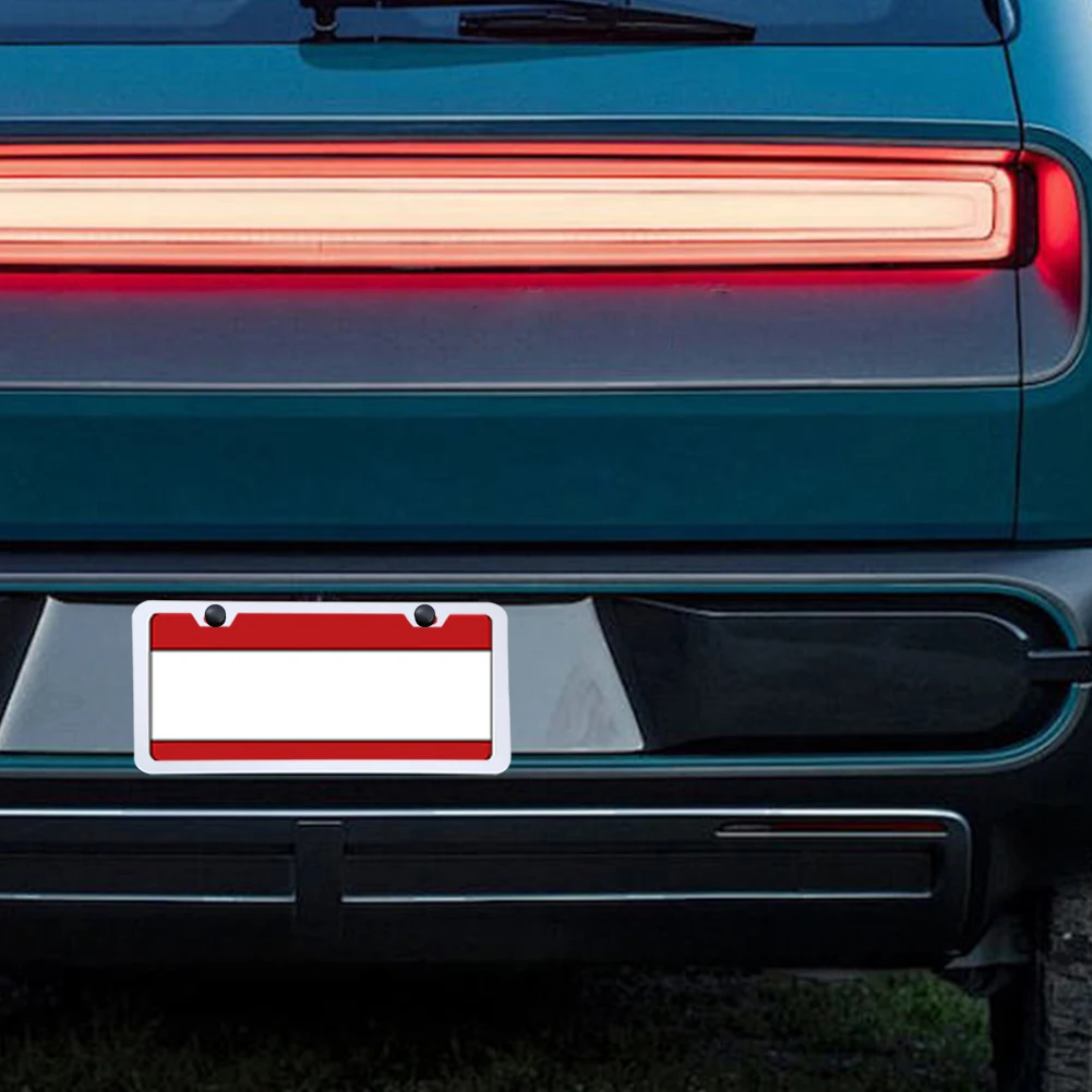 

2PCS License Plate Frames 2 Holes License Plate Holder Car License Plate Cover for Women and Man Car Exterior Accessories