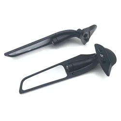 Motorcycle Black Rearview Mirrors Wind Wing Adjustable Rotating Side Mirror Winglet For YAMAHA YZF-R6 2017-2021 YZF-R7 2021-2023