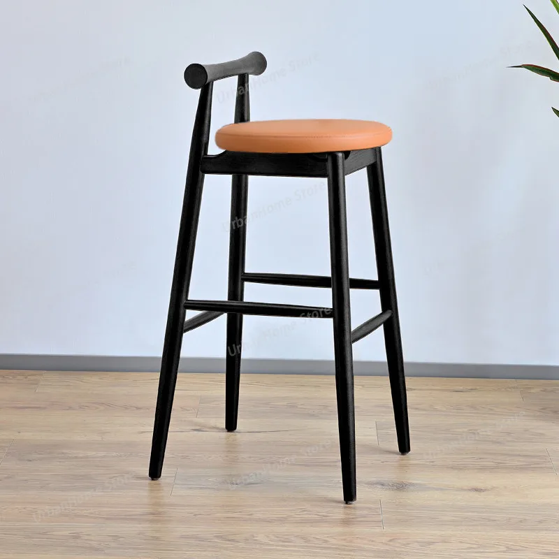 

Designer Salon High Chairs Recliner Nordic Adults Ergonomic Reception High Chairs Party Sturdy Single Sillas De Bar Furniture
