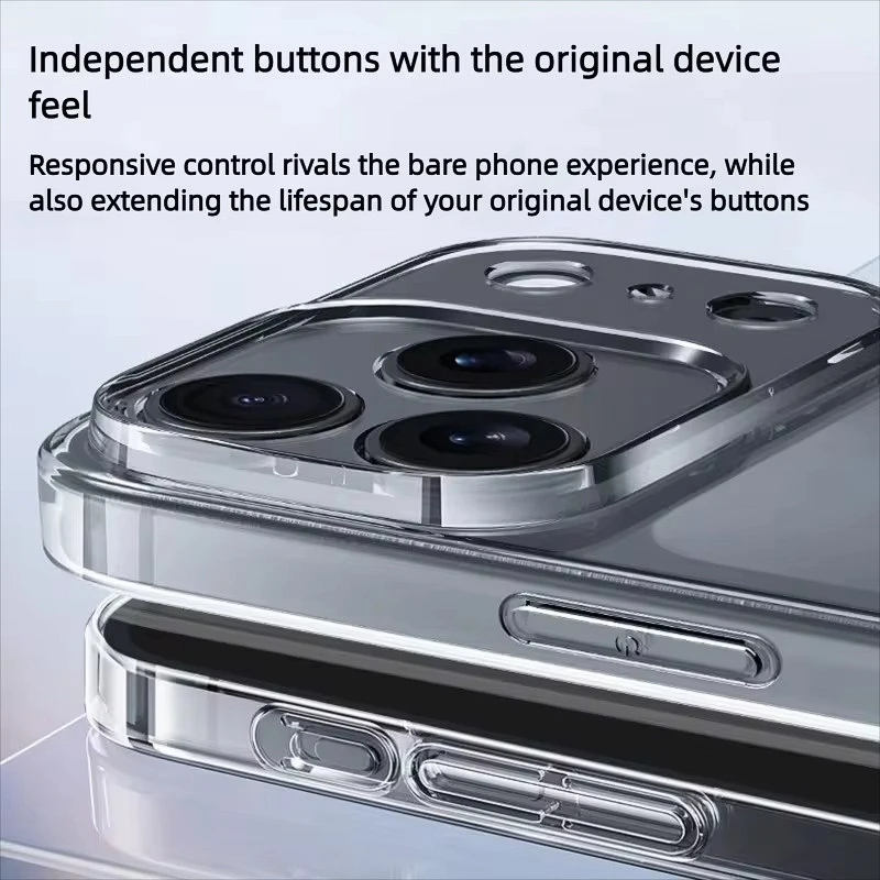 Soft TPU Clear Phone Case For iPhone 17 11 12 13 14 15 16 Pro Max Ultra-thin Back Cover Case For iPhone Air XR X XS MAX 16 Plus - náhled 4