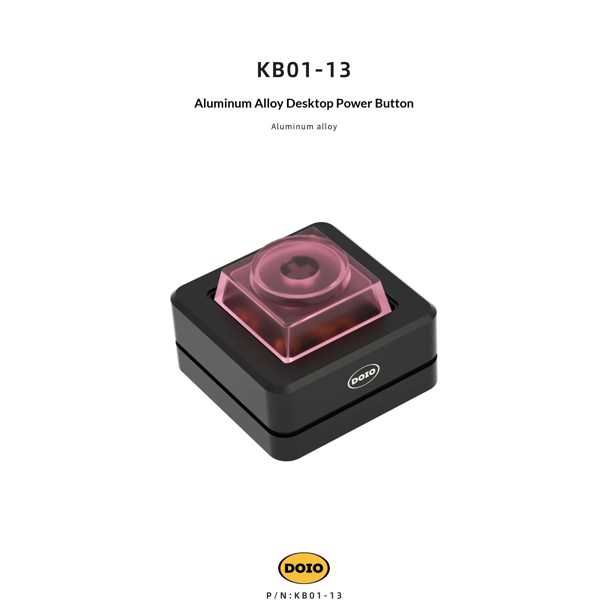 DOIO KB01‑13 Aluminum Alloy Desktop Computer Power‑On Key DOYS Toy Keycap Custom Portable Movable Installation for PC Setup Gift