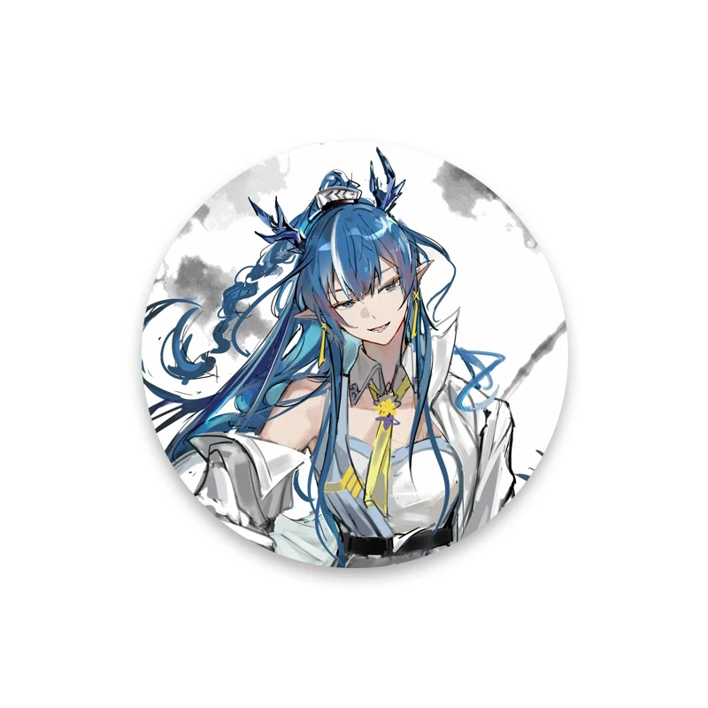 لعبة الفرسان المينا دبابيس Wiš'adel لينغ Eyjafjalla الكرتون الشكل صفيح شارات أنيمي دبابيس ظهره الحلي الهدايا #5