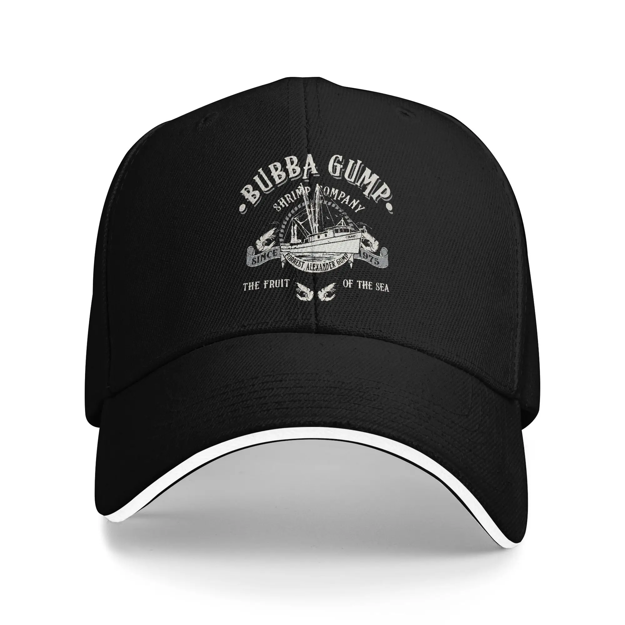 Adult Bubba Gump Shrimp Company Worn  Sandwich Hat  , Fashion Baseball Cap Polyester  Trucker Hat Adjustable Golf Hats