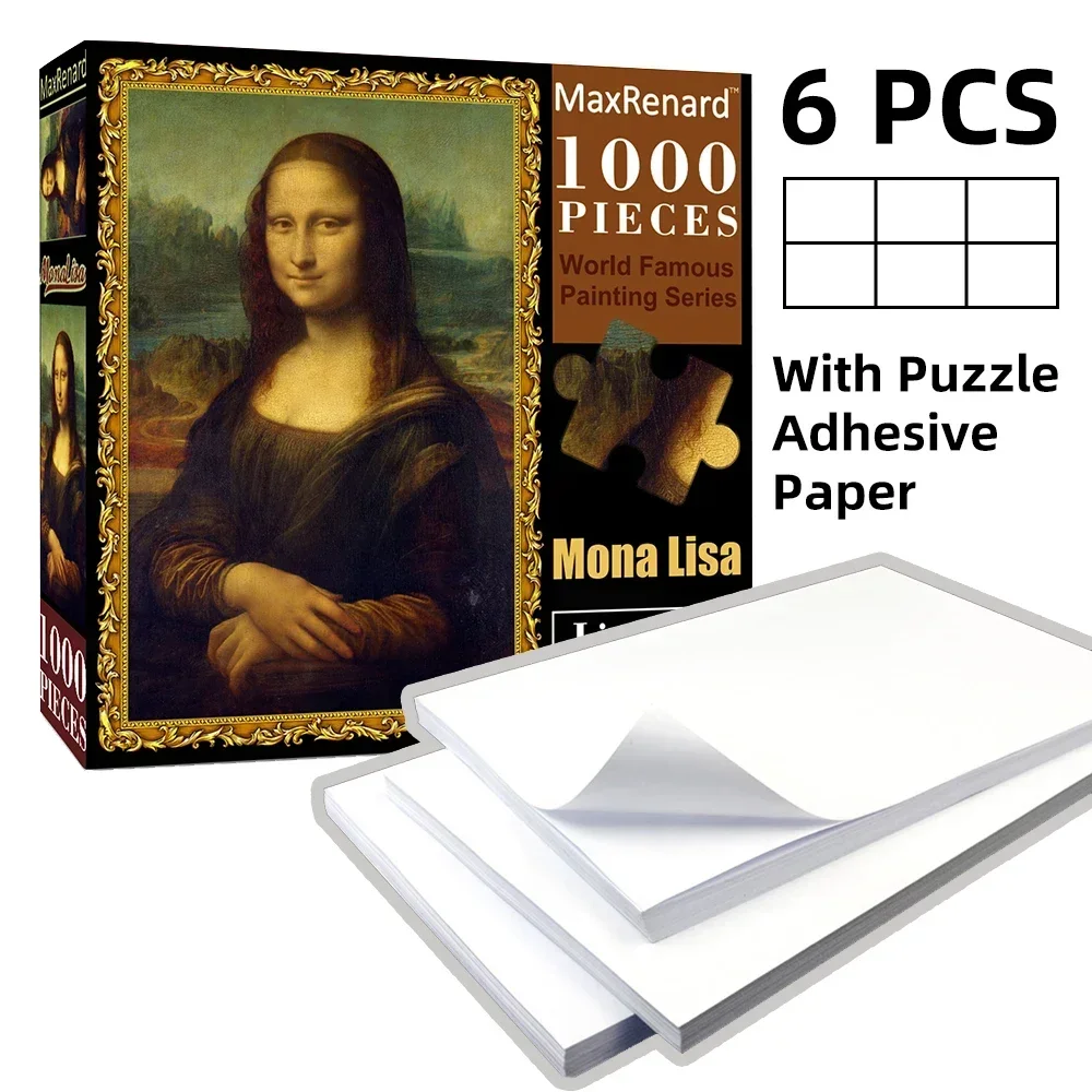 MaxRenard Puzzle 1000 Pieces for Adult Puzzle Jigsaw With Adhesive Paper 49*68cm Assembling Paper Art Puzzles Toys Holiday Gifts