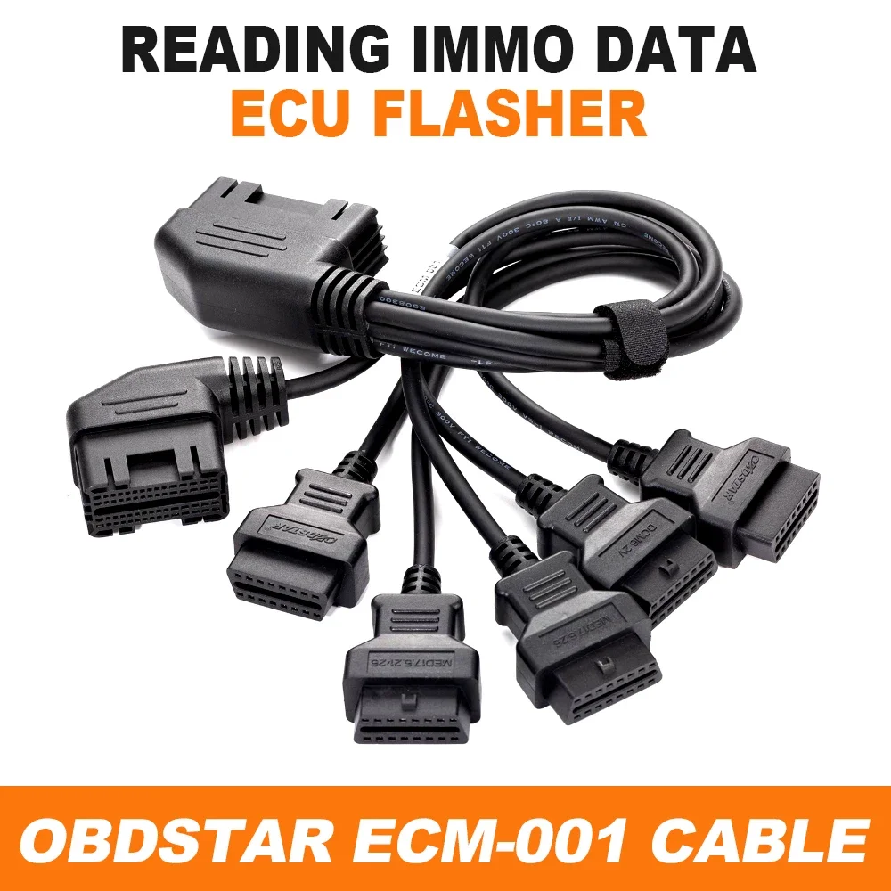 OBDSTAR ECM-001 Cable for X300 Classic G3/ DC706 Read IMMO Data ECU Flasher for DCM6.2V MED17.5.25 MED17.5.21 ME17.5.22 EDC17C64