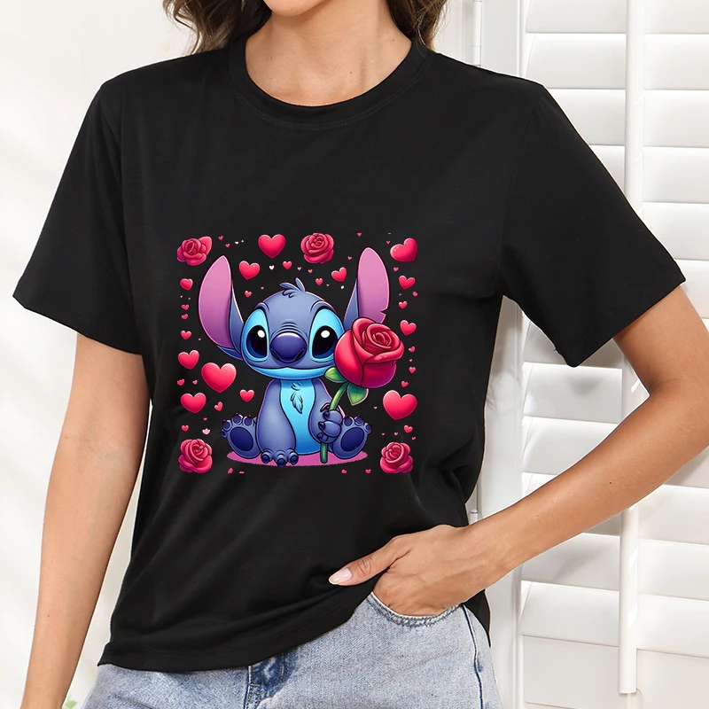 

Custom T Shirt Disney Clothes Printed T Shirt Y2k Cartoon Woman Clothing Tees Trends Summer Short Sleeve Tops Personalized 2025