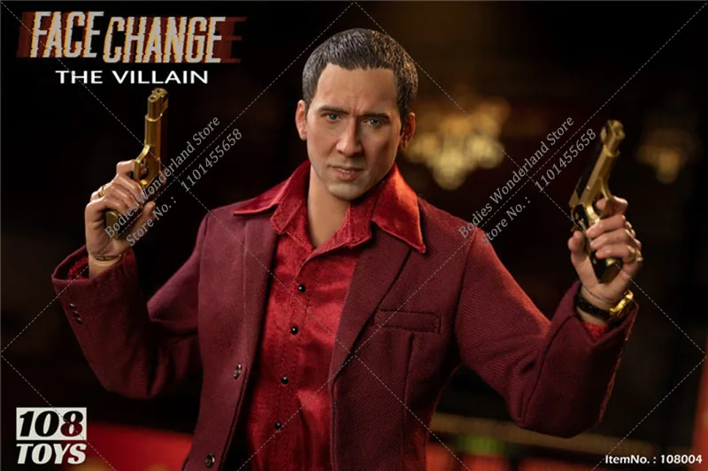 108toys 108004 108005 1/6 Scale Collectible Classic Movie Nicolas Cage Castor Troy Sean Archer Full Set Action Figure