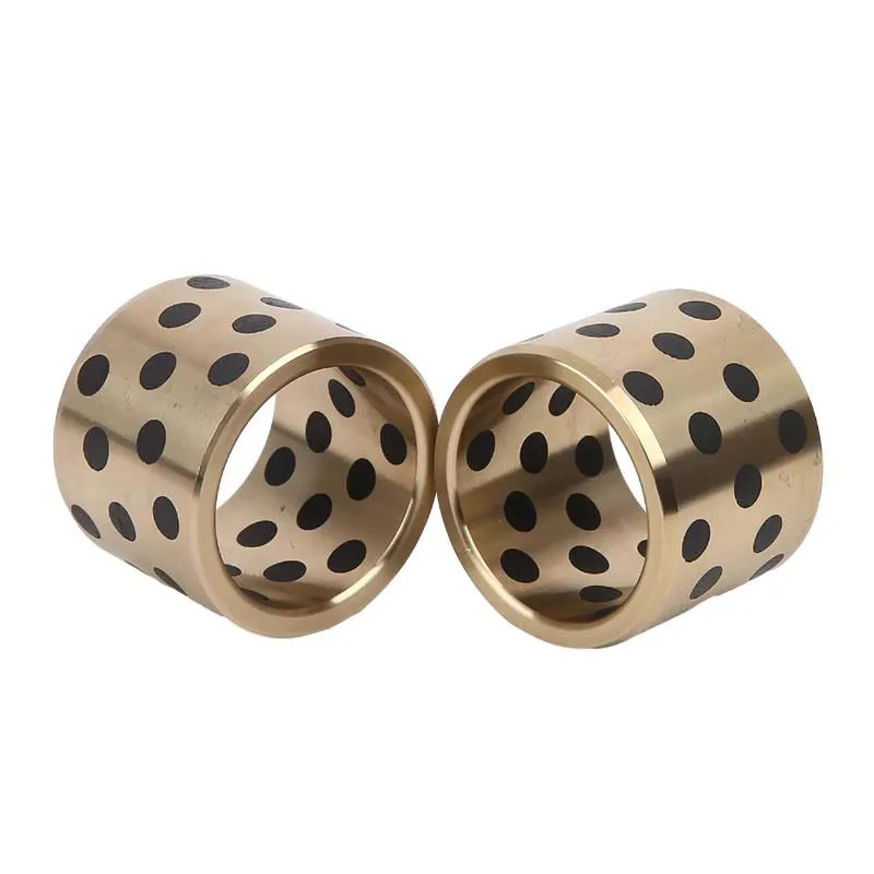 1 pz boccola cuscinetto in ottone olio autolubrificante manicotto in rame cuscinetto boccola in ottone ID 16mm OD24mm lunghezza 10mm-50mm