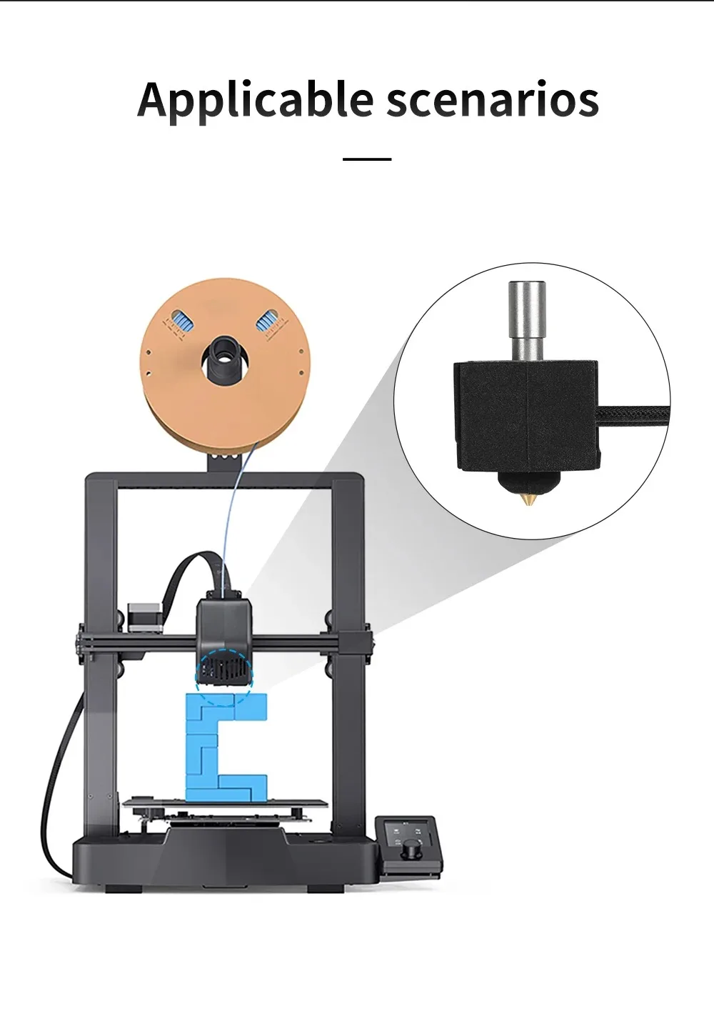 CREALITY Hot End Compatible con accesorios de impresora 3D Ender 3 V3 SE