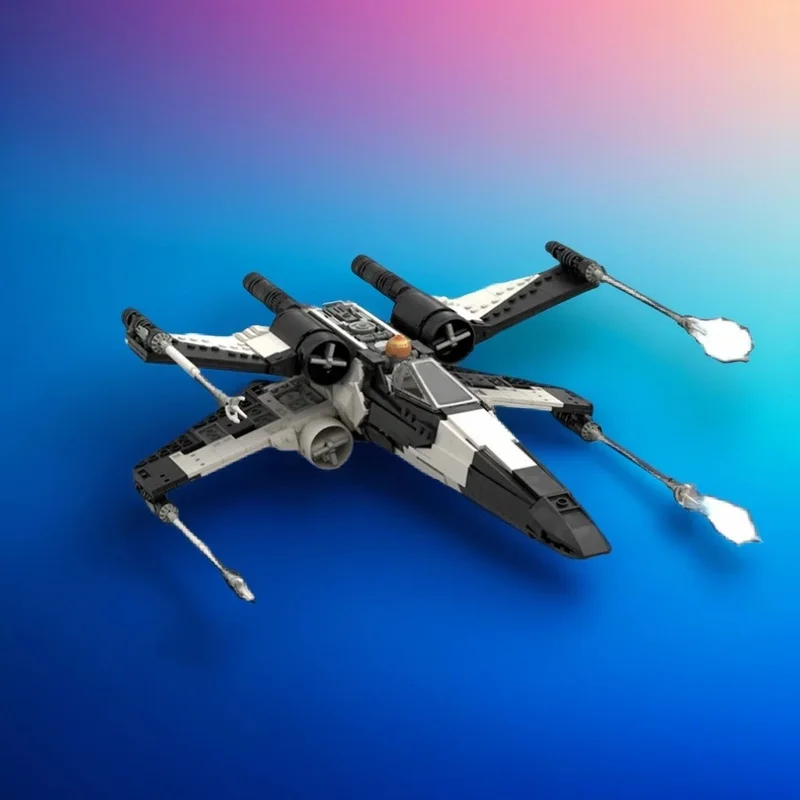 1248PCS MOC Space Battle Partisan T 65 X Wing Starfighter Model Custom Building Blocks DIY Assembly Display Gift Building Set