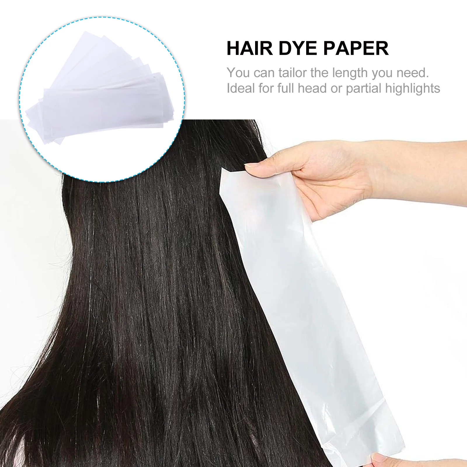 200 ورقة من ورق تلوين الشعر الاحترافي للاستعمال مرة واحدة أداة فصل الصبغ لصالونات التجميل ذاتية الصنع تستخدم ورقة عزل خفيفة الوزن #5
