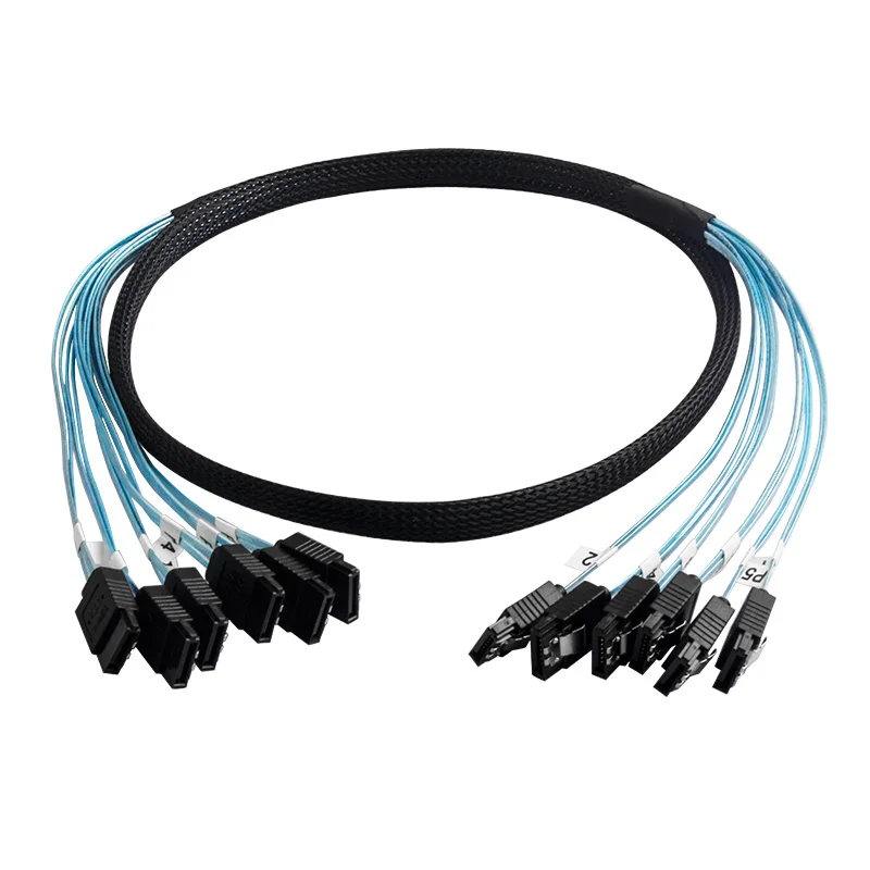 4/6 pcs/set Sata To Sata Cable 6 Ports/Set Date Cable 7 Pin Sata Sas Cable 6Gbps Sata To Sata HDD Cable Cord For Server Mining image 6