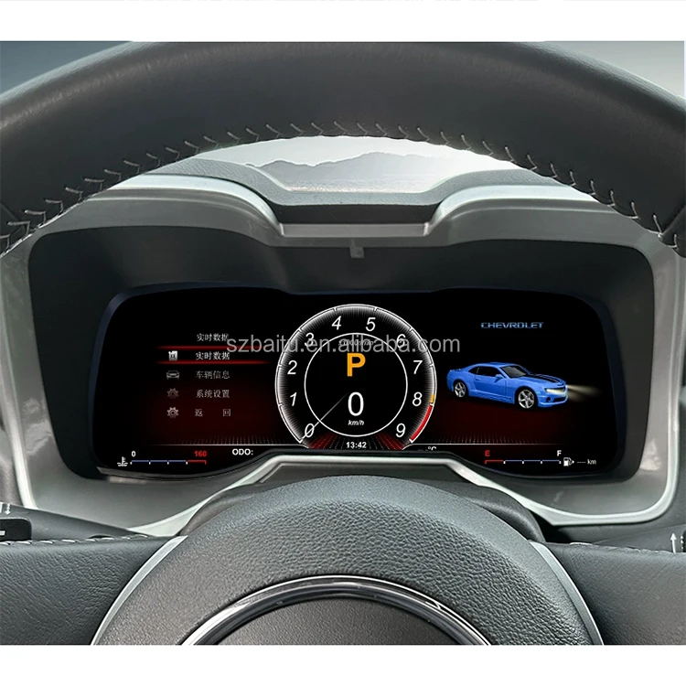 

Upgrade Digital Gauge Cluster For Chevrolet Camaro 2010 -2015 Speedometer Multimedia IPS LCD Dashboard Stereo Instrument Unit
