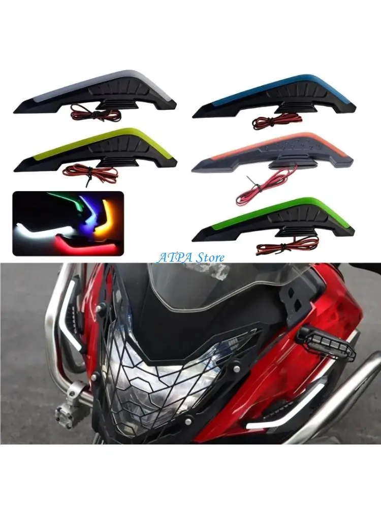 U13C ABS Wind Fairing for Motorcycles Bikes Weather Resistant Design Front Side Spoiler Winglets Easy Installation