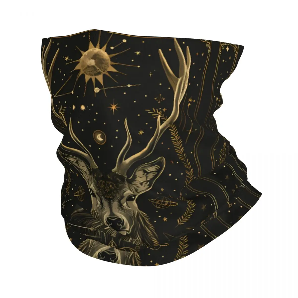 Magic Deer Thin Bandana Neck Gaiter Witch Wrap Scarf Headband Neck Cover