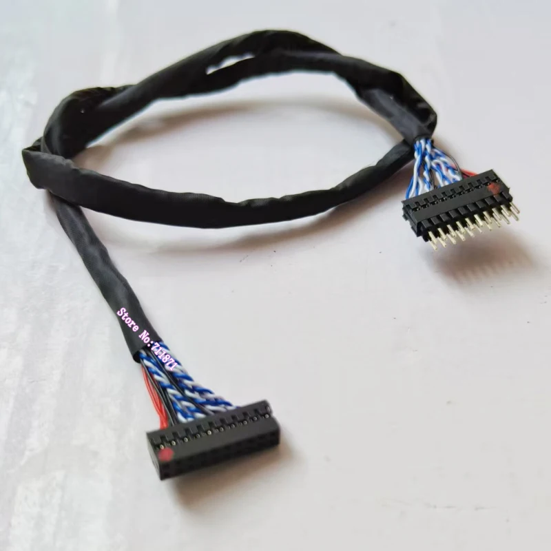 2*10 20P 20Pin LVDS Extend Line wire 20Pin Male Female Lengthen 50 25 cm 2.0 Pitch 20 Pin LVDS Screen Cable Extension Cord Cable
