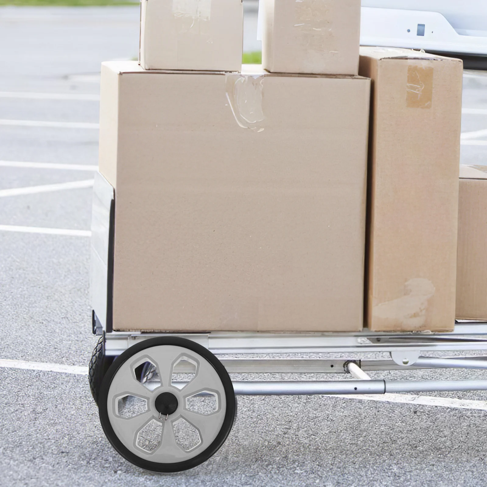 

2pcs Shopping Wheels Replacement Wear Resistant Foldable Utility Cart Parts Smooth Rolling Sturdy Wheel For Indoor