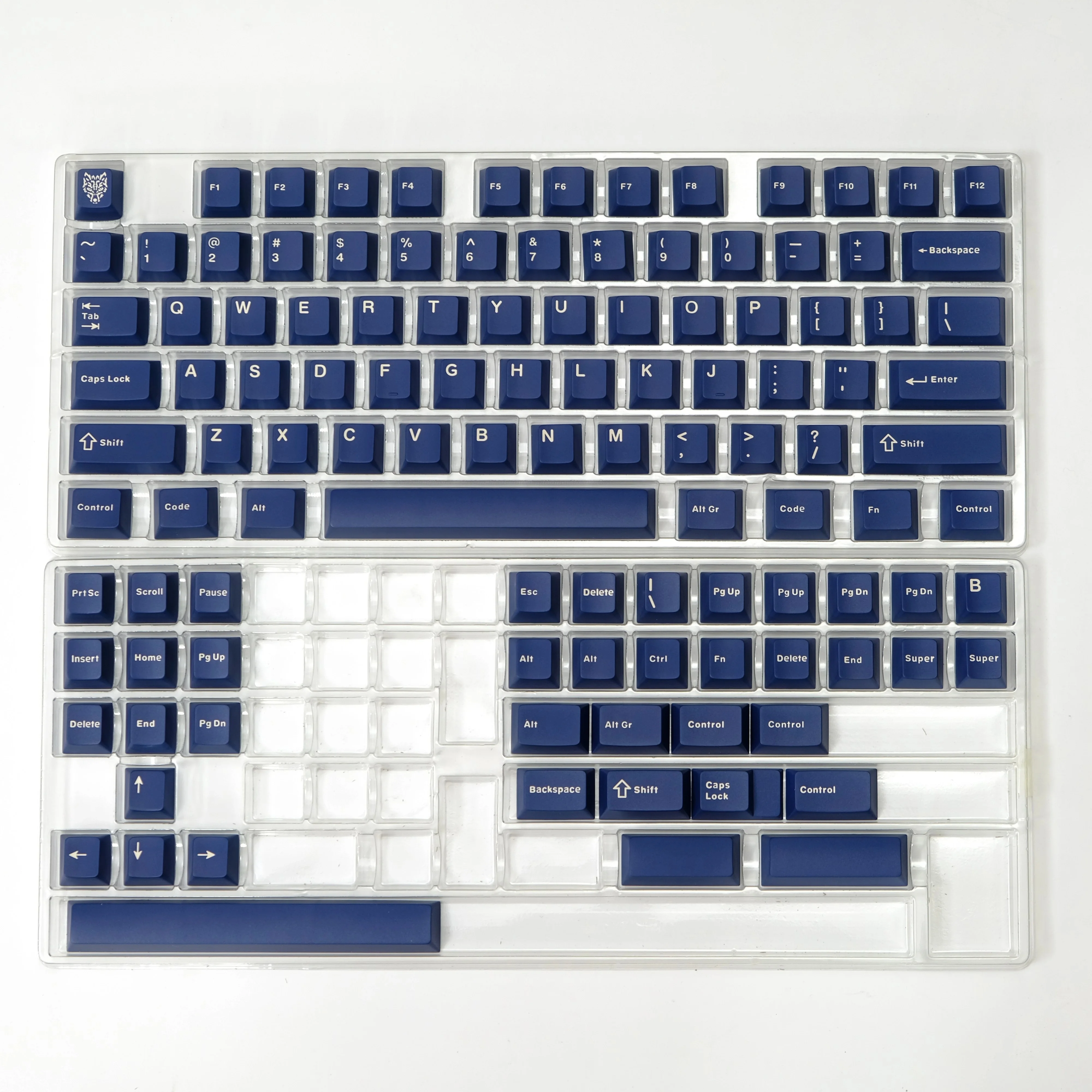 Dark Blue Double-Shot PBT 114-Key Cherry Profile Keycaps image
