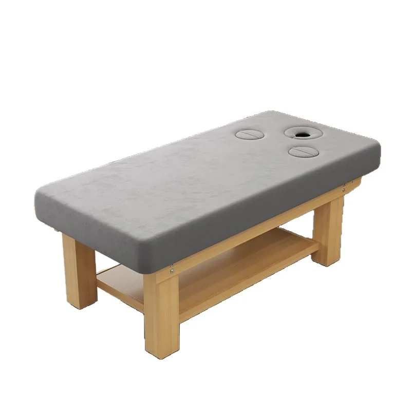 Wide solid wood beauty bed, traditional Chinese medicine massage treatment bed, special for beauty salons
